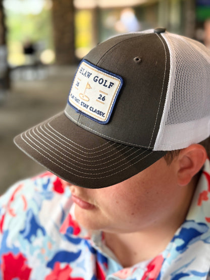 Charcoal/White Hat